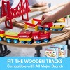 Joyfy 12PCS Wooden Toy Train Set Compatible with All Major Brands, Magnetic Train Car with Storage Box STEM Educational Toy Toddler Kid Boy Girl Gift - 3 of 4
