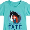 Girls' - Disney - Brave Merida and Angus Change Your Fate Fitted Short Sleeve Graphic T-Shirt - 2 of 4