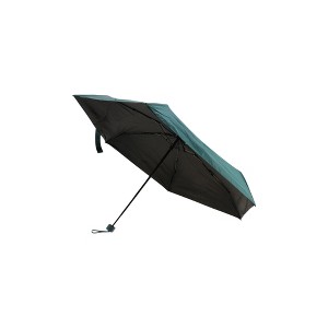 Unique Bargains Umbrella 6-Rib Flat 50% Fold Mini Parasol Full Shading-Sun Protection Impact Cloth 34.25"x20.47" 1 Pcs - 1 of 4