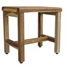 EcoDecors® Eleganto® 18" Teak Wood Shower Bench in EarthyTeak Finish - 3 of 4