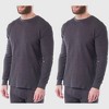Alpine Swiss Mens Thermal Long Sleeve Top Underwear Crew Neck Shirt Waffle Knit Henley Base Layer - 2 of 4