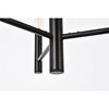 Elegant Lighting Carmella 3 lights pendant in black - 4 of 4