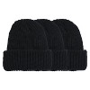 Heat Tec Super Warm Thermal Beanie Winter Hat - 3 Pack - 2 of 4