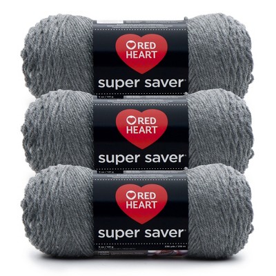 Red Heart Super Saver Yarn 24 Pack-Gray Heather