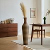 FURNIinspire Decorative Vases Classic Neat Floor Vase Tall Freestanding Flower Holder, Living Room Rattan Floor Vase Decor, Gray, 11"*11"*5.5" - 2 of 4