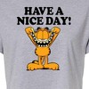 Women's - Garfield - Have A Nice Day Cropped Graphic T-Shirt - 2 of 4