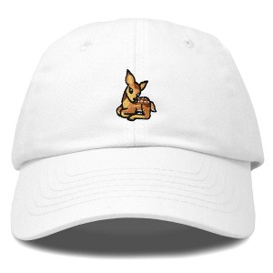 Dalix Fawn Embroidered Cotton Dad Hat Deer Adjustable Casual Baseball Cap Nature - 1 of 4