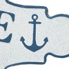 Metal Sign Welcome to the Beach Wall Decor Blue - Olivia & May: Nautical Iron Artwork, Coastal Home Accent - 2 of 4
