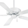 52" Minka Aire Contractor Plus Flat White Ceiling Fan with Pull Chain - 2 of 4