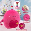 TITQWOP 14" Birthday Axolotl Plush Pillow Pink Axolotl Stuffed Animal Plush Toy Cute Soft Plushie Doll Happy Birthday Gifts for Kids Boys Girs - 2 of 4