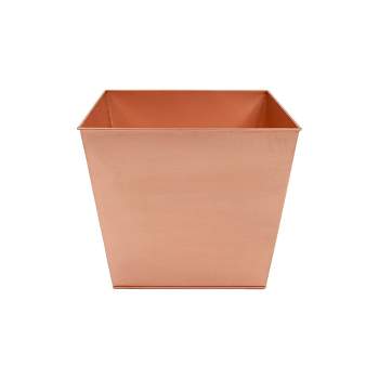 16" Wide Square Copper Plated Galvanized Steel Flower Box - ACHLA Designs