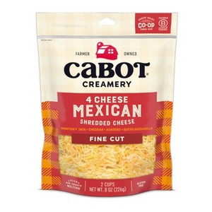 Cabot Creamery 4 Cheese Mexican Shred - 8oz - 1 of 4