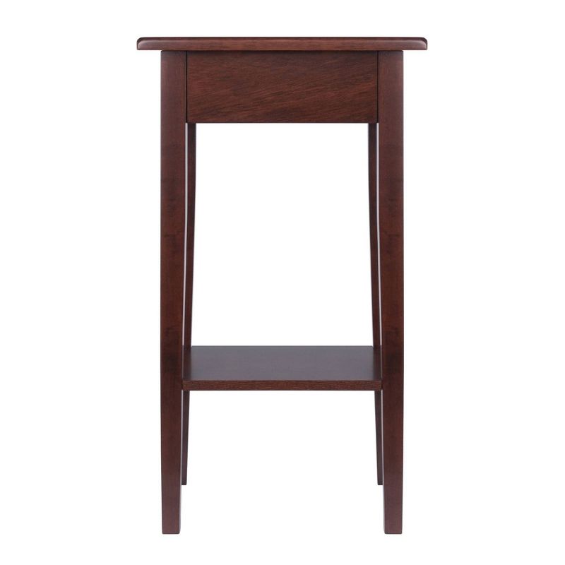 Regalia Accent Table with Drawer, Shelf - Antique Walnut - Winsome, 6 of 9