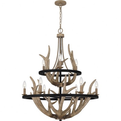Quoizel Lighting Journey 9 - Light Chandelier in  Earth Black