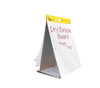 Post-it Self-stick Easel Pad And Dry Erase Board, 20 X 23 Inches, Unruled,  20 Sheets : Target