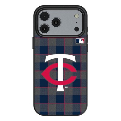 MLB American League Teams Plaid MagSafe Compatible Cell Phone Case for Apple iPhone 17 Series