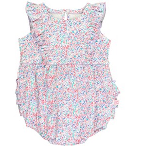 RuffleButts Baby Toddler Knit Sleeveless Waterfall Romper - 1 of 4