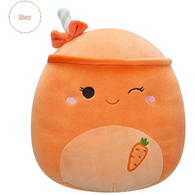 Squishmallows 8-inch Carotene the Winking Carrot Juice Plush Toy