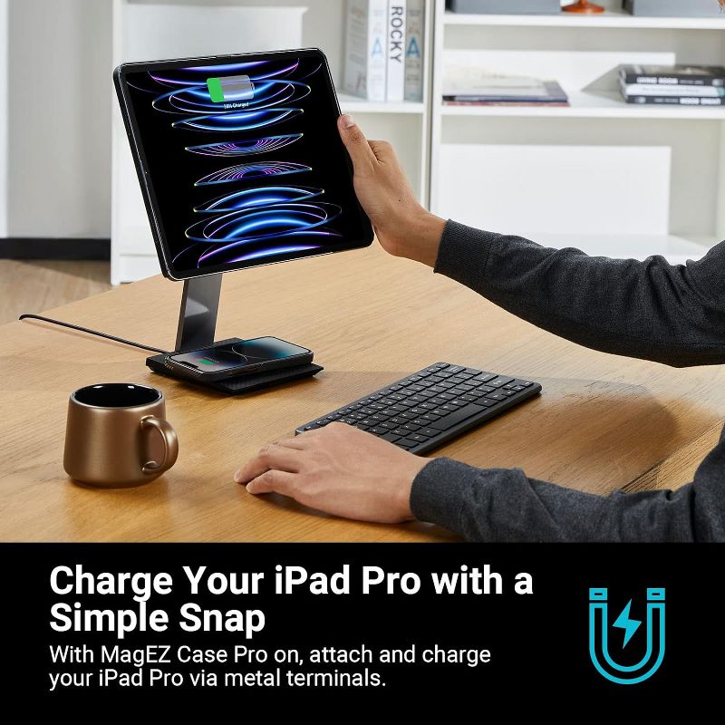 PITAKA MagEZ Charging Stand (Black) for Tablets, 2 of 5