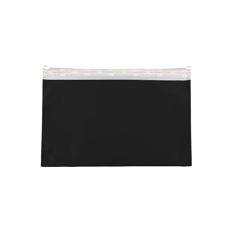 JAM Paper 6.125 x 9.5 Booklet Foil Envelopes with Self-Adhesive Closure Black 01323282B, 1 of 2