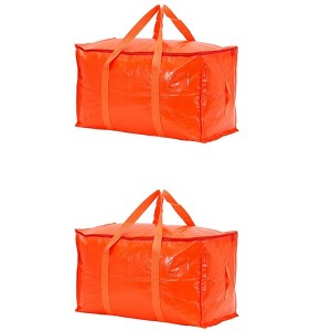 REGALWOVEN Clothes Storage Polyethylene Moving Bags with Handles 2 Pcs - 1 of 4