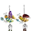 Northlight Pink and Green Bees Outdoor Garden Windchimes - 30" - Set of 2 - 4 of 4