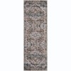 Boho Area Rug Washable Distressed Oriental Print Floor Carpet Vintage Persian Rug - 3 of 4