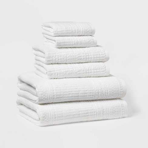 American Soft Linen 6 Piece Towel Set, 100% Cotton Bath Towels For Bathroom  : Target