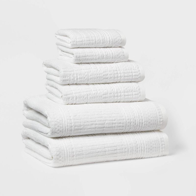 6pc Modern Bath Towels and Washcloths Set - Threshold™, 1 of 14