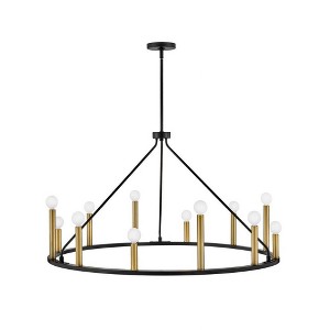 Lark Lazlo 12 - Light Chandelier in  Black - 1 of 4