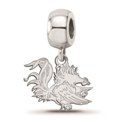 Black Bow Jewelry Sterling Silver South Carolina Gamecocks NCAA Bead Charm
