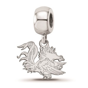 Black Bow Jewelry Sterling Silver South Carolina Gamecocks NCAA Bead Charm - 1 of 4