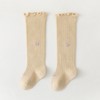 MyKids-Usa Baby Solid Color Wooden Ear Design Over Knee Socks In Autumn - 4 of 4
