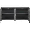 Vintage Style Sideboard, MDF Storage Cabinet with Metal Handles, Retro Buffet Table for Dining Room, Living Room, Entryway - 4 of 4