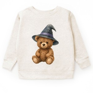 Watercolor Witchy Bear - Kids Youth Sweatshirt and Kids Toddler Sweatshirt - 1 of 1