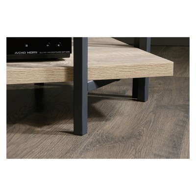 Charter Oak Powder-Coated Metal TV Stand with Shelves