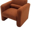 PAGED Modern Accent Chair Soft Padded Armchair Comfy Reading Chair with Back and Pillow for Living Room, Reading Room - 3 of 4