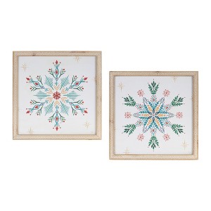 Snowflake Print (Set of 2) - 1 of 3