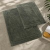Non-Slip Machine Washable Solid Cotton 2 Piece Bathroom Rug Set by Blue Nile Mills - 2 of 4