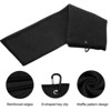 Unique Bargains Microfiber Waffle Golf Towels 3 Pcs with Club Cleaning Brush and Divot Tool 16"x16" - 4 of 4