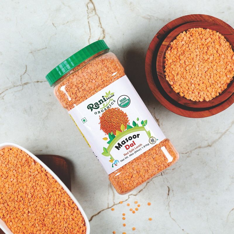 Organic Masoor Dal (Red Split Lentils) - Rani Brand Authentic Indian Products, 2 of 10