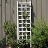 Dura-Trel Providence 22"x75" Indoor Outdoor Garden Trellis Plant Support for Vines & Climbing Plants, Flowers, & Vegetables with Ground Anchors, White - 4 of 4