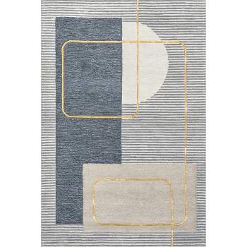 Shelley Abstract Striped Wool Area Rug