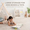 Comfy Cubs Kids Bookshelf 35.2 x 15.7 x 31.5 Inches - Sturdy Montessori Shelf with Soft & Hard Shelves - White - 3 of 4