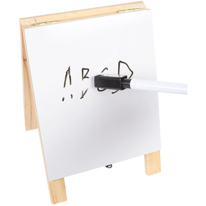 Juvale Double Sided Chalkboard Stand and Dry Erase Sign - Dual Tabletop Easel, 4 of 7