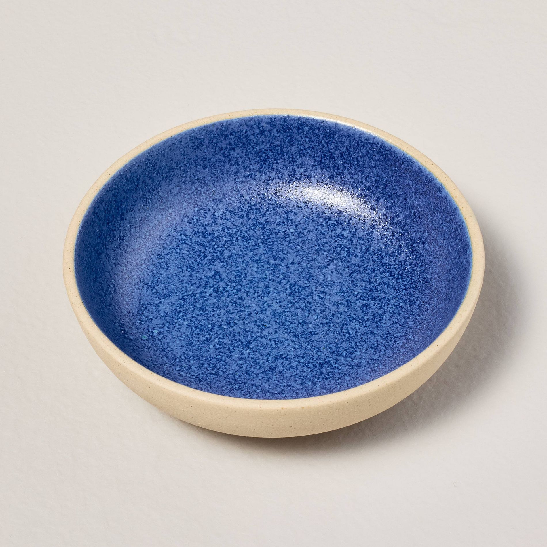 Jewelry Ceramic Trinket Dish Blue/Natural - Hearth & Hand™ with Magnolia