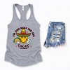 S.W.Smiley Here For The Tacos Smiley - Womens Racerback Tank - 2 of 3