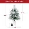 Best Choice Products Set of 2 24.5in Outdoor Pathway Christmas Trees Decor w/ LED Lights - 2 of 4