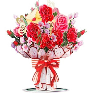 Paper Love 3D Oversized Pop Up Card with Keepsake - 1 of 4