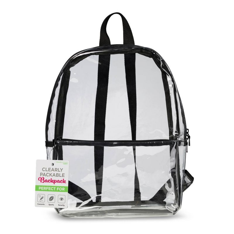 Travel Smart by Conair 17.5&#34; Backpack - Clear, 1 of 5